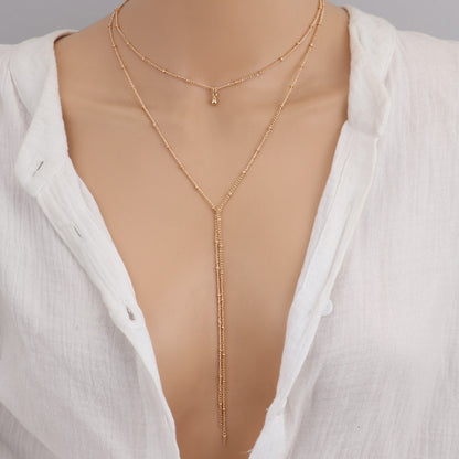 Dahlia Simple necklace retro clavicle necklace