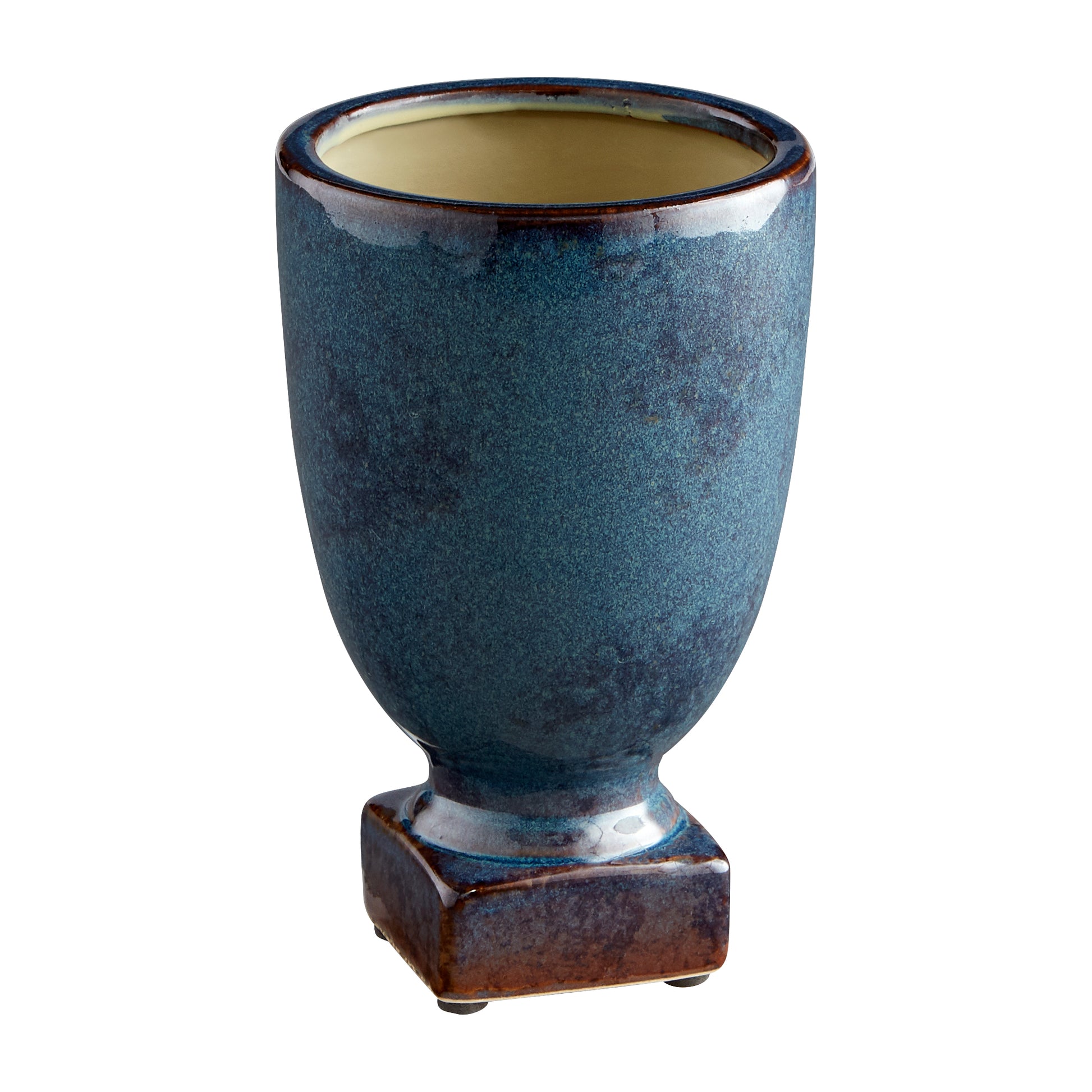 Cyan Design Big Sky Planter in Blue Glaze - Small 11045