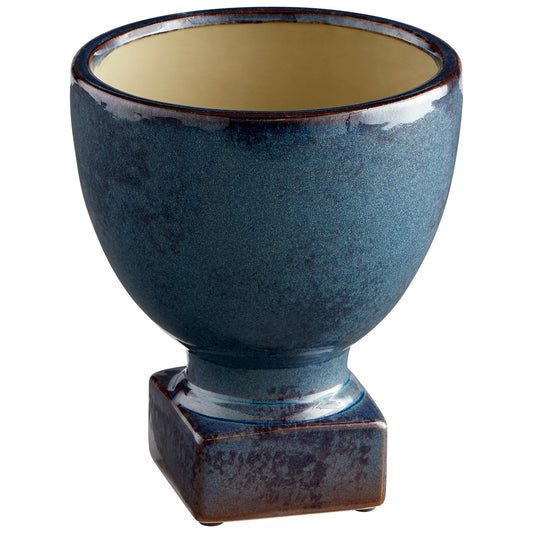 Cyan Design Big Sky Planter in Blue Glaze - Large 11047