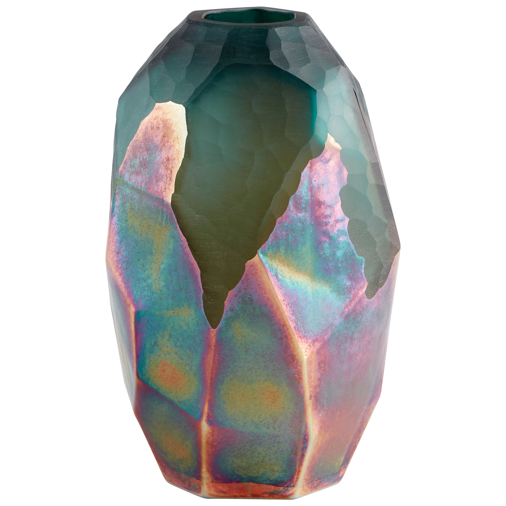 Cyan Design Roca Verde Vase in Green And Gold - Small 11063