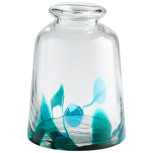 Cyan Design Tahoe Vase in Blue & Clear - Medium 11070