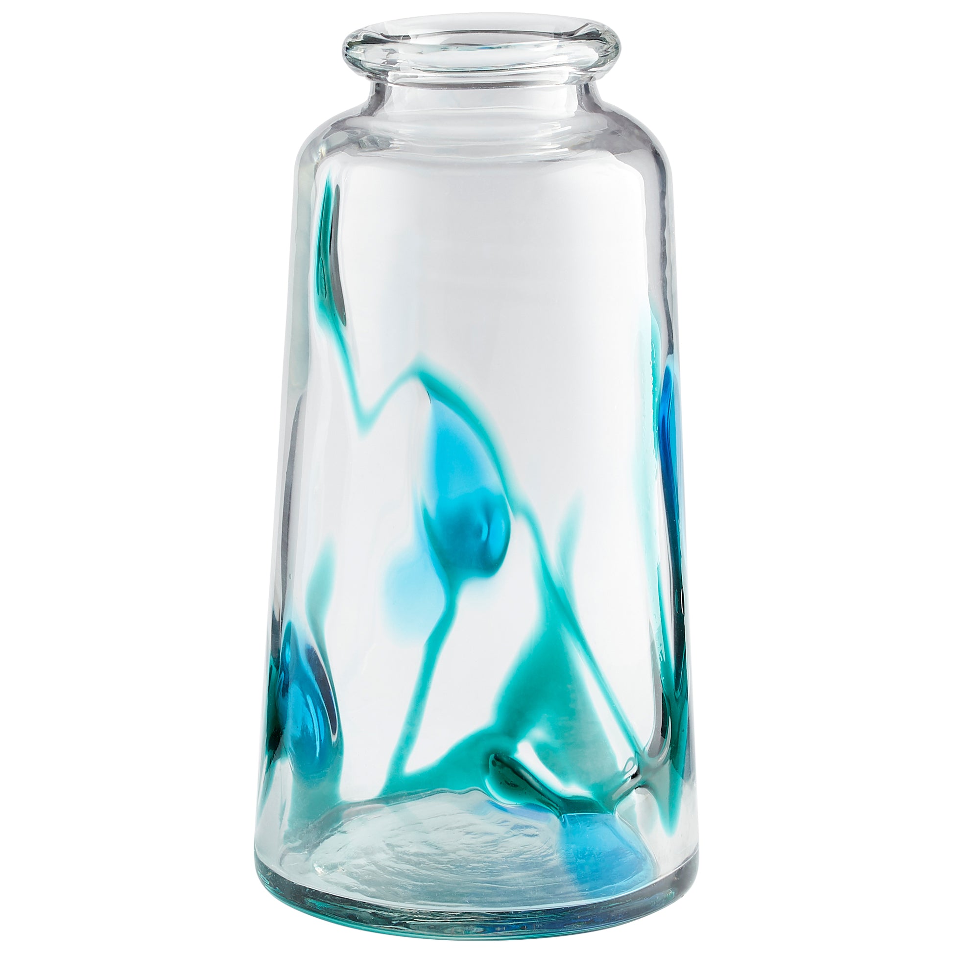 Cyan Design Tahoe Vase in Blue & Clear - Large 11071