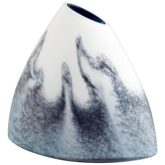 Cyan Design Mystic Falls Vase in Blue And White - Small 11079