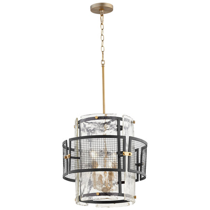 Cyan Design Panorama Chandelier in Noir & Aged Brass - Small 11117