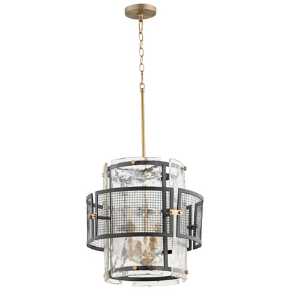 Cyan Design Panorama Chandelier in Noir & Aged Brass - Small 11117