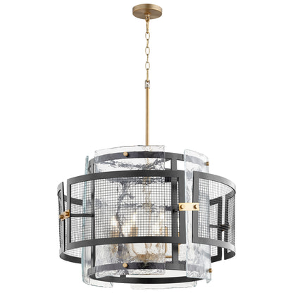 Cyan Design Panorama Chandelier in Noir & Aged Brass - Medium 11118