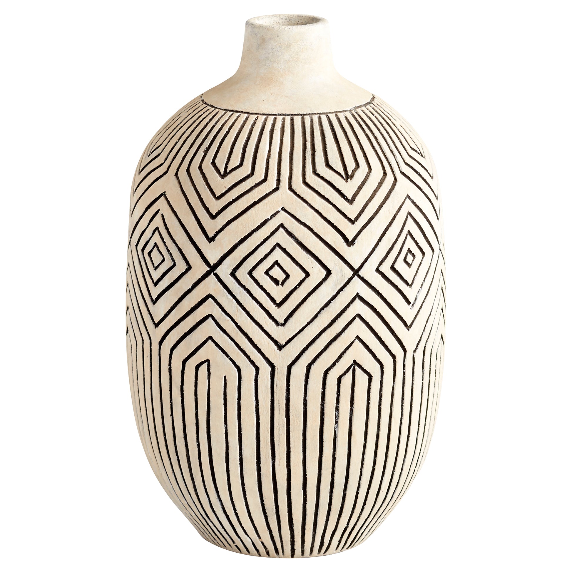 Cyan Design Light Labyrinth Vase in White - Small 11122