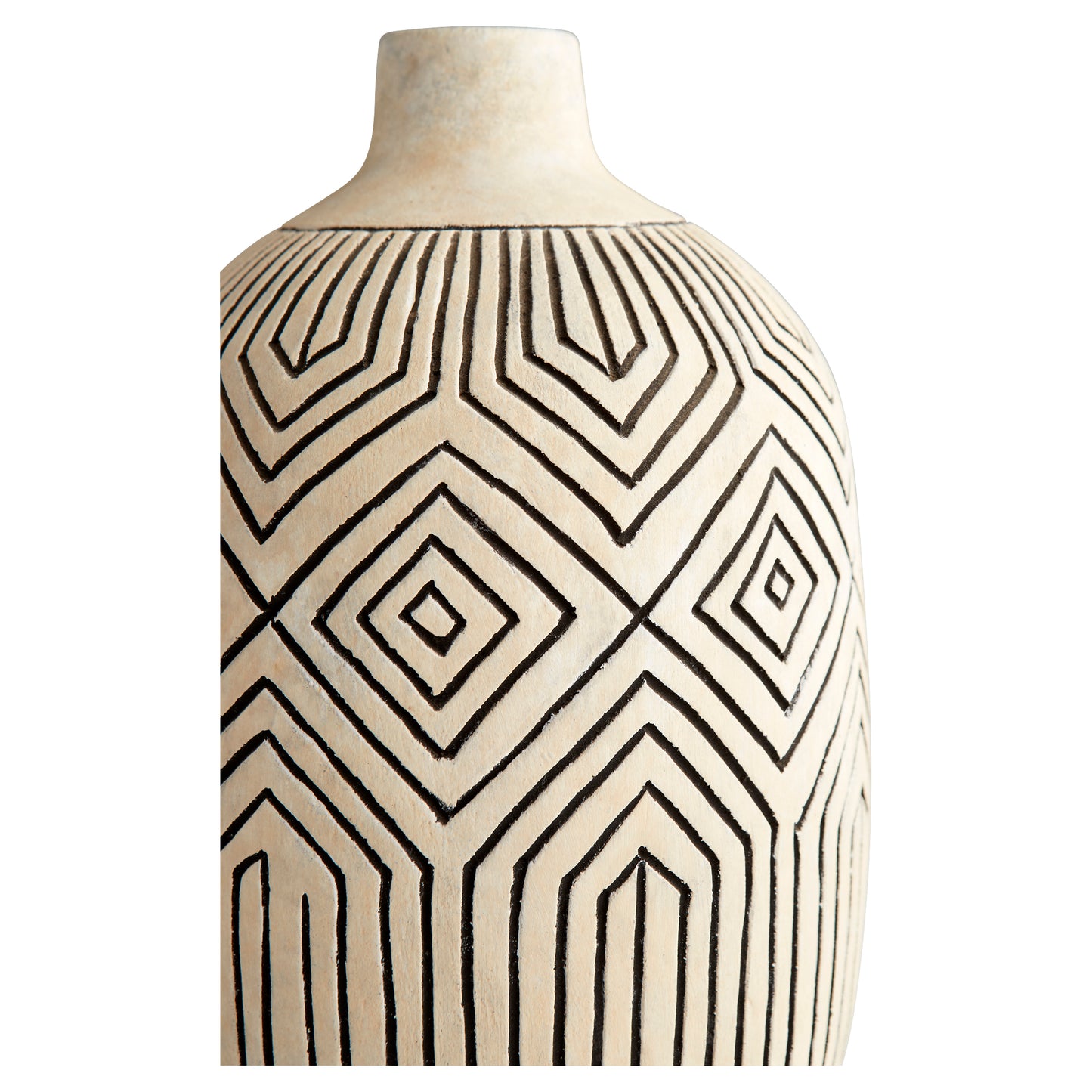 Cyan Design Light Labyrinth Vase in White - Small 11122