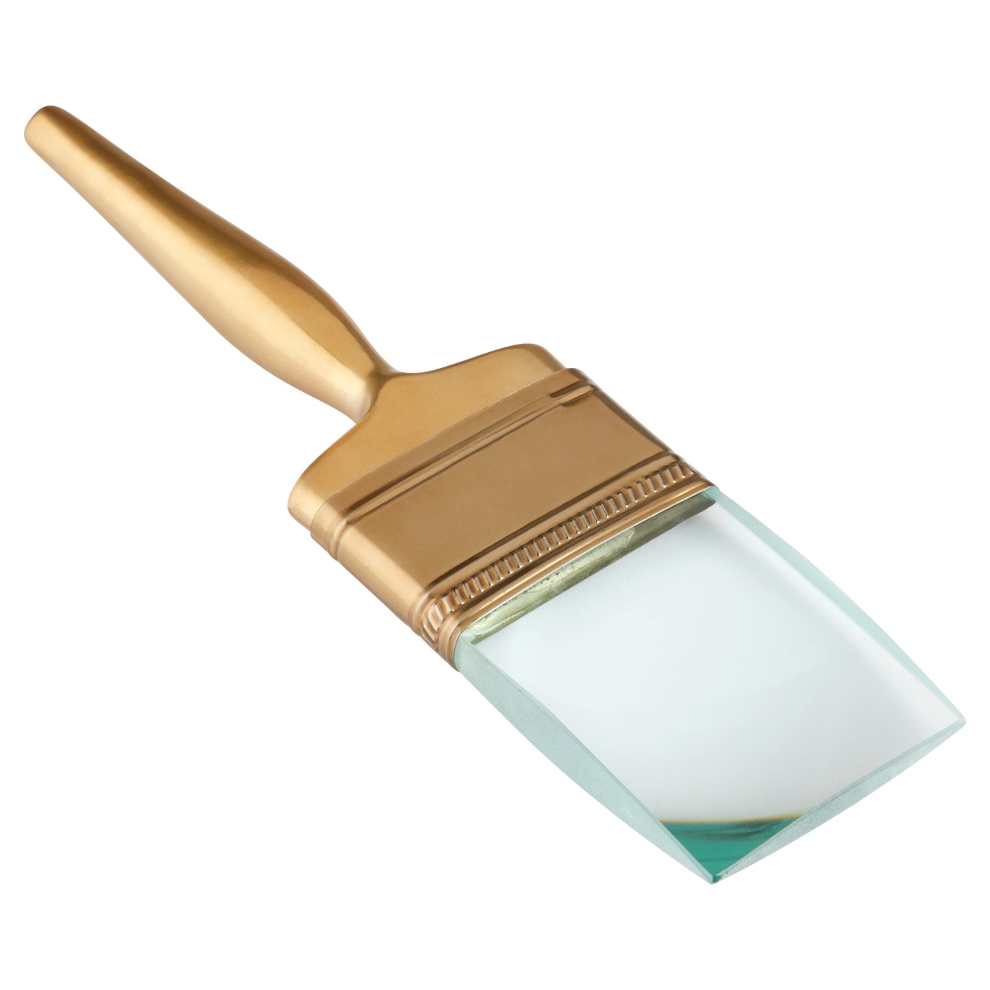 Cyan Design Brush Sculpture in Gold 11168