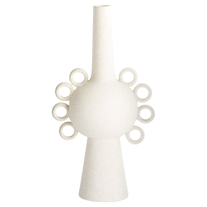 Cyan Design Ringlets Vase in White - Small 11205