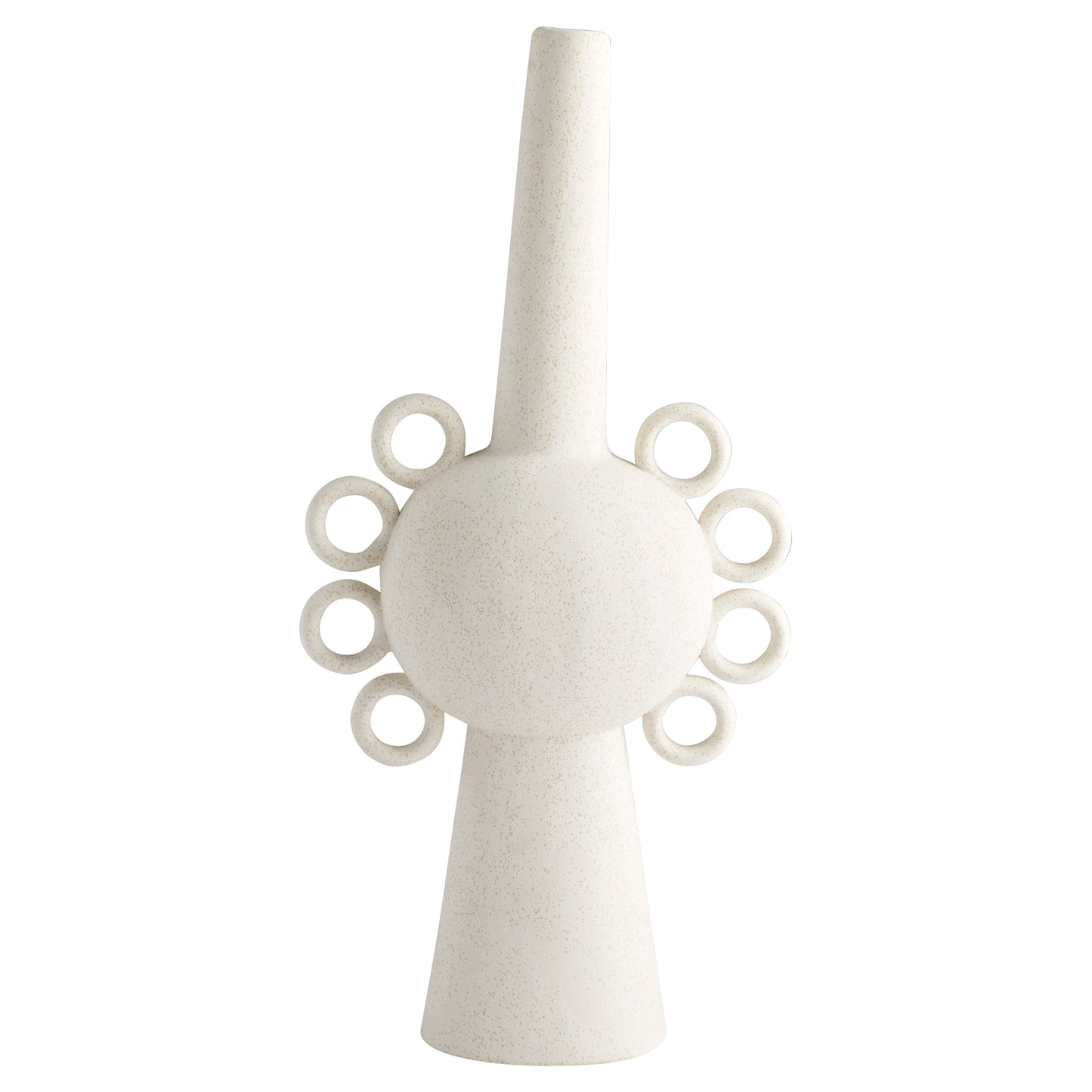 Cyan Design Ringlets Vase in White - Large 11206