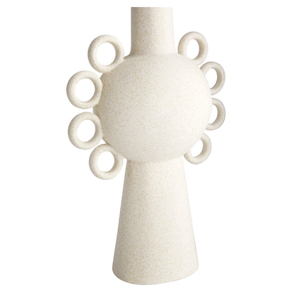 Cyan Design Ringlets Vase in White - Large 11206