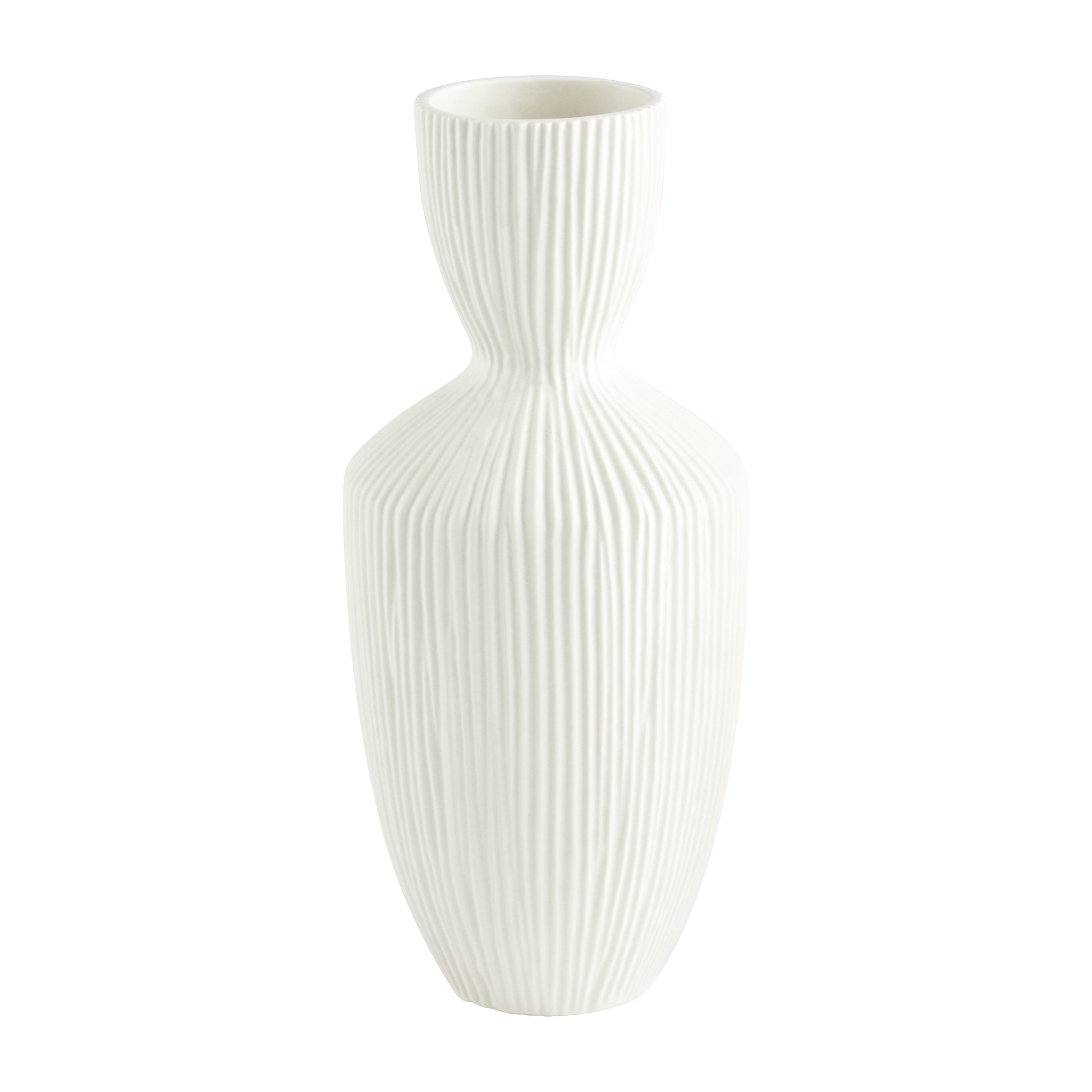 Cyan Design Bravo Vase in White - Small 11208