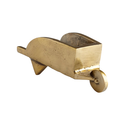 Cyan Design Wheelbarrow Token in Aged Brass 11231