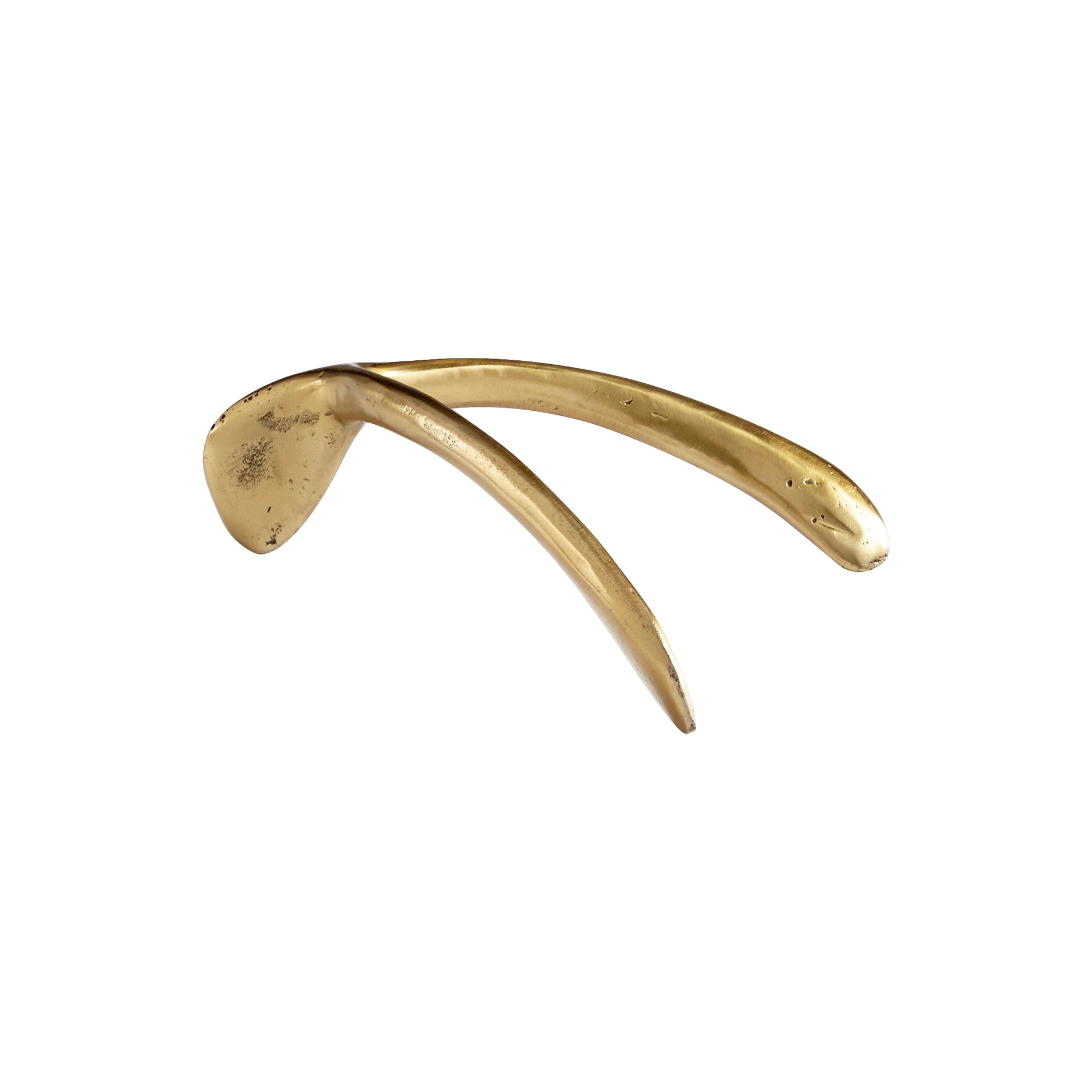 Cyan Design Wishbone Token in Aged Brass 11238