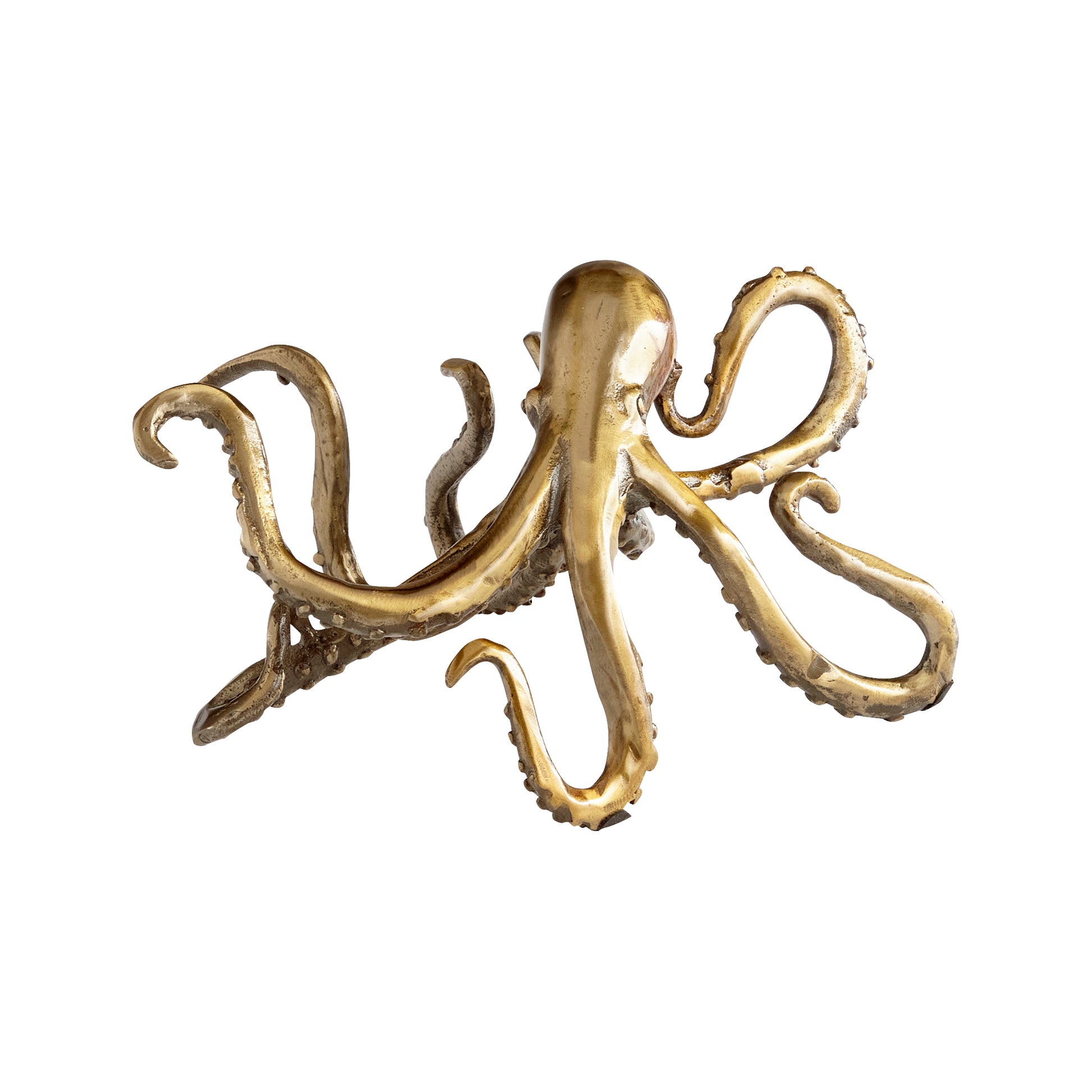 Cyan Design Octopus Shelf Decor in Aged Brass 11239