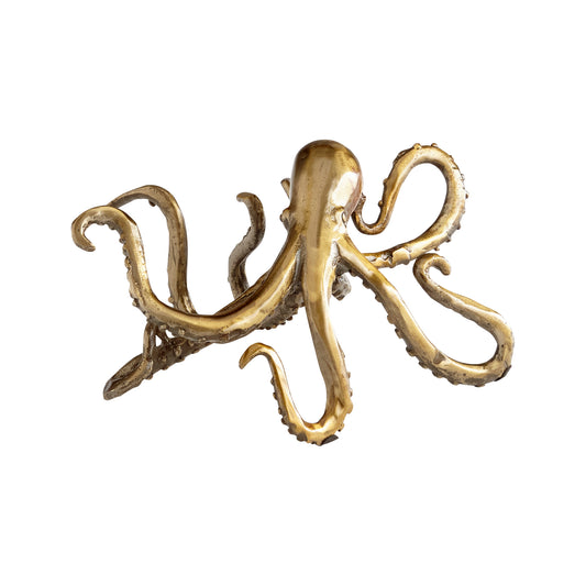 Cyan Design Octopus Shelf Decor in Aged Brass 11239