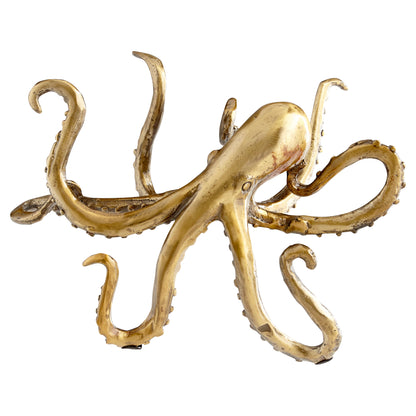 Cyan Design Octopus Shelf Decor in Aged Brass 11239