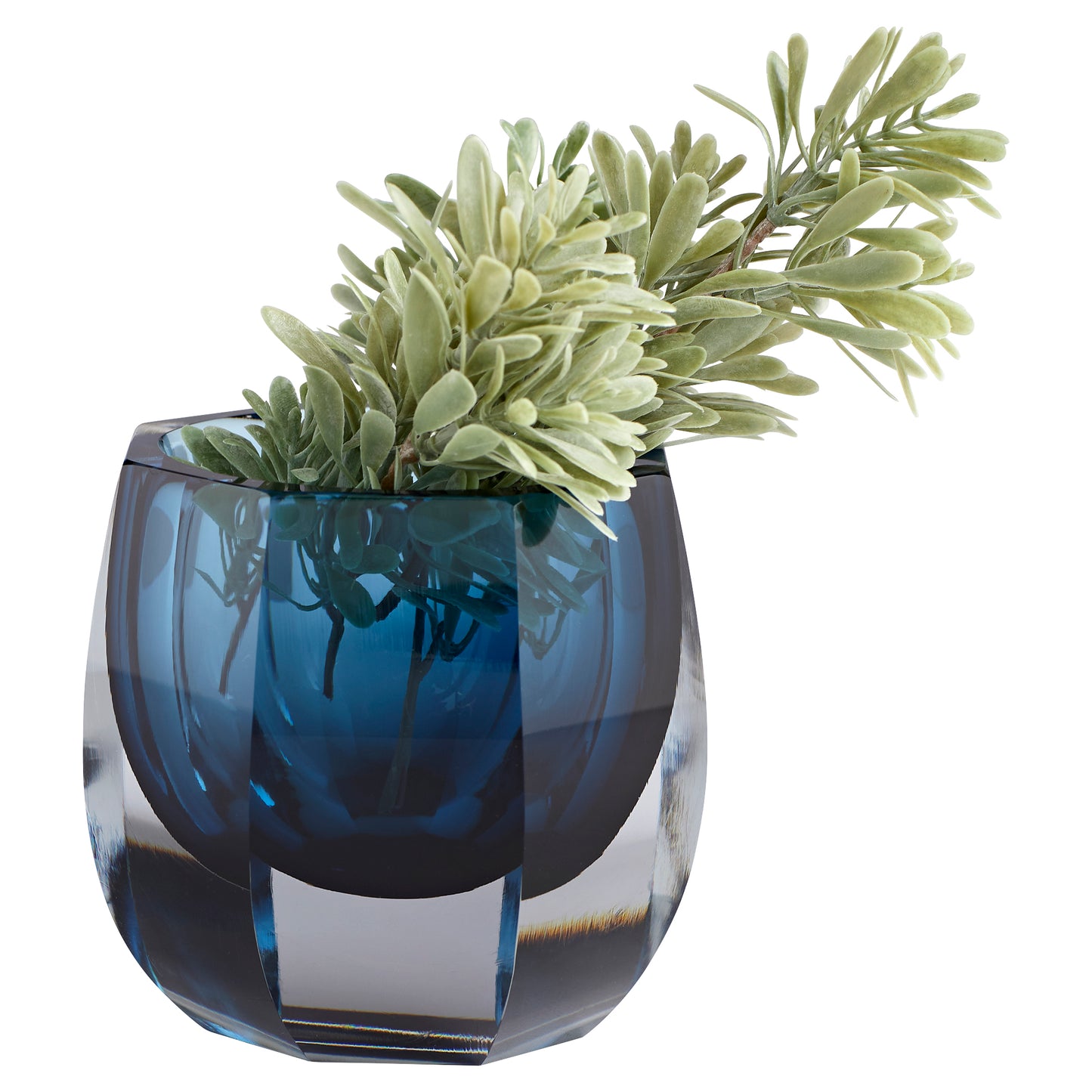 Cyan Design Azure Oppulence Vase in Blue & Clear - Small 11253