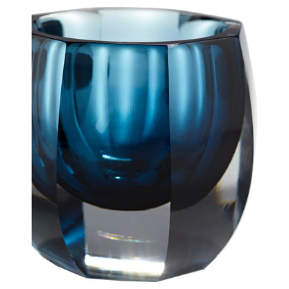 Cyan Design Azure Oppulence Vase in Blue & Clear - Small 11253