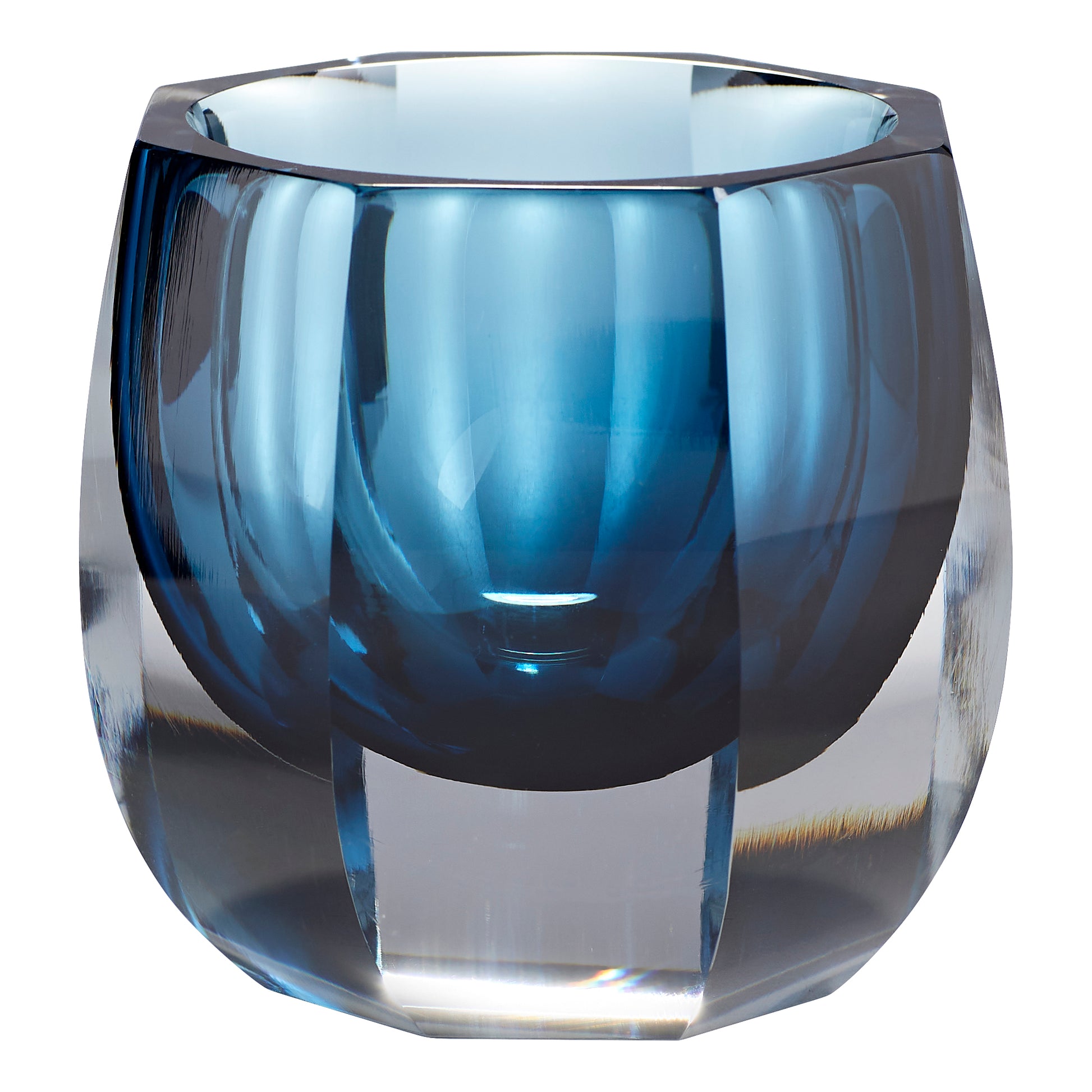 Cyan Design Azure Oppulence Vase in Blue & Clear - Small 11253