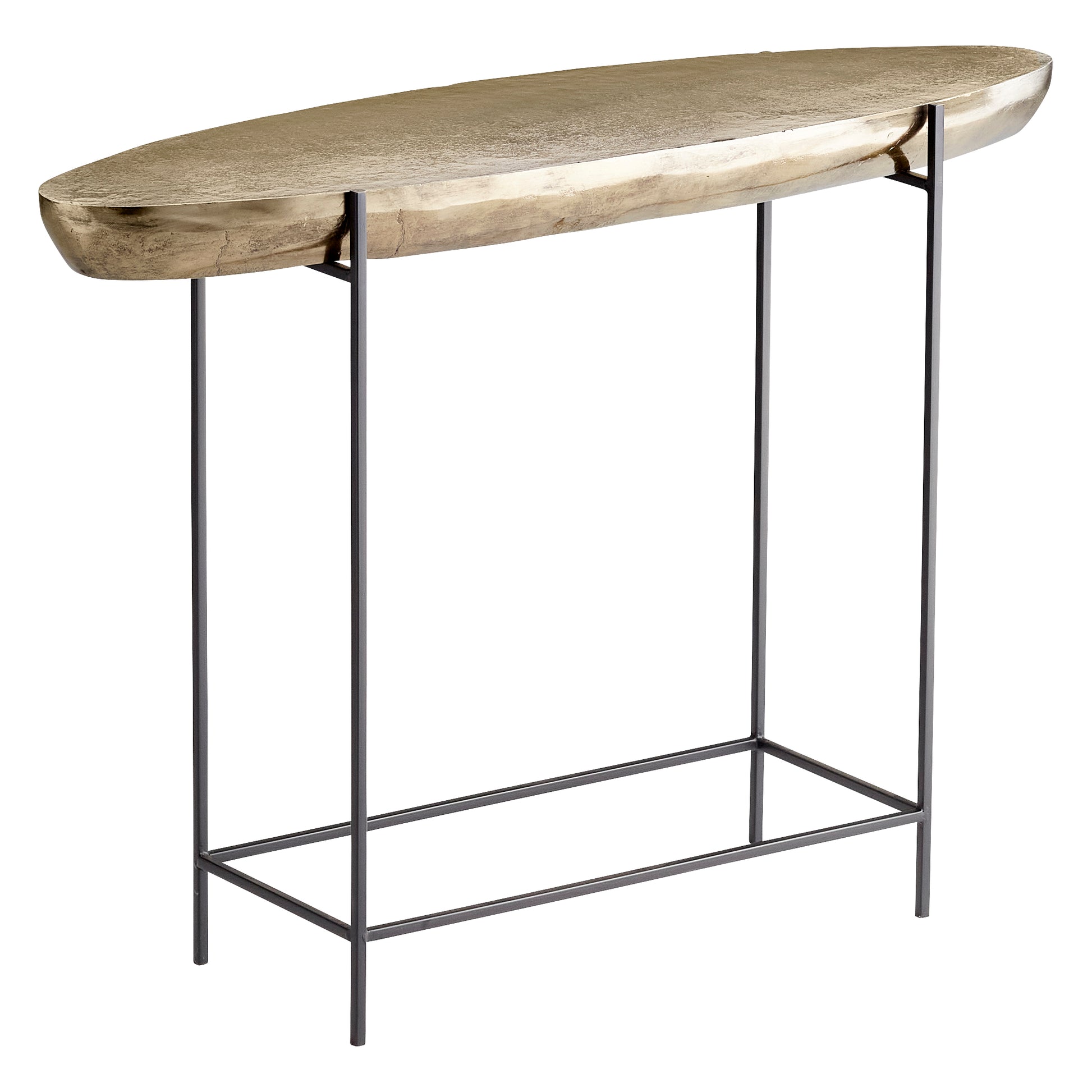 Cyan Design Pontoon Console Table in Aged Gold 11327