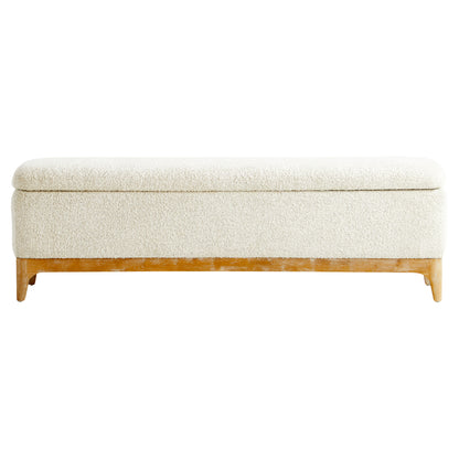 Cyan Design Diascia Bench in White - Cream 11380