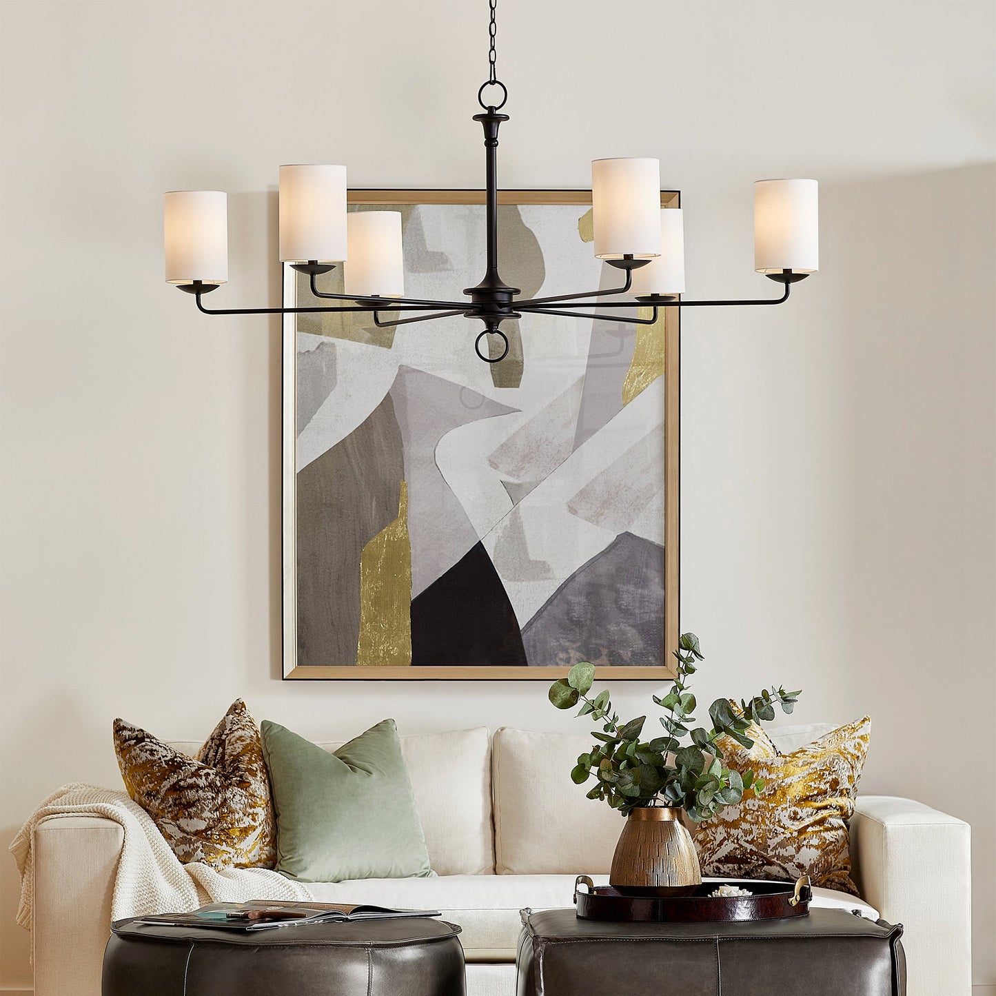 Cyan Design Ginevra Chandelier in Black 11433