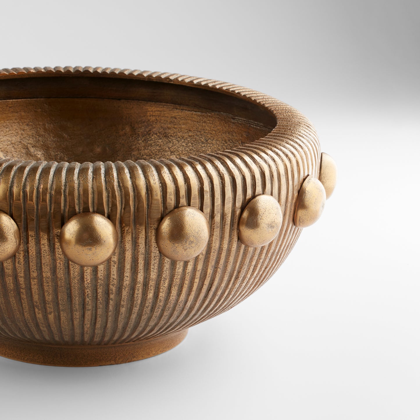 Cyan Design Batten Bowl in Ant Brass   11697