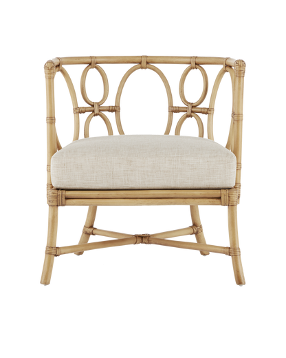 Currey & Co. Tegal Natural Chair, Finn Natural 7000-0582