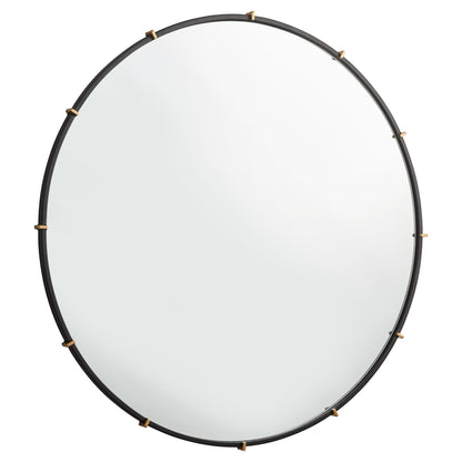 Cyan Design Klipp Round MirrorinBlk-Lg 11889