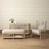 Currey & Co. Norene Gray Bench, Demetria Parchment 7000-0672