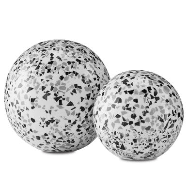 Currey & Co. Ross Speckle Sphere Set of 2 1200-0590