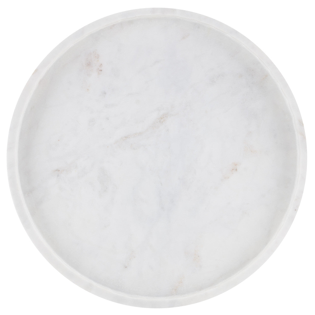 Currey & Co. Freya Large White Marble Tray 1200-0592