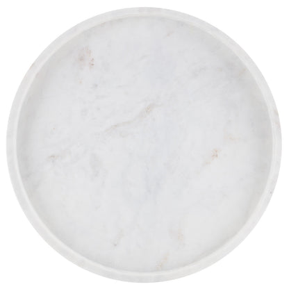 Currey & Co. Freya Large White Marble Tray 1200-0592