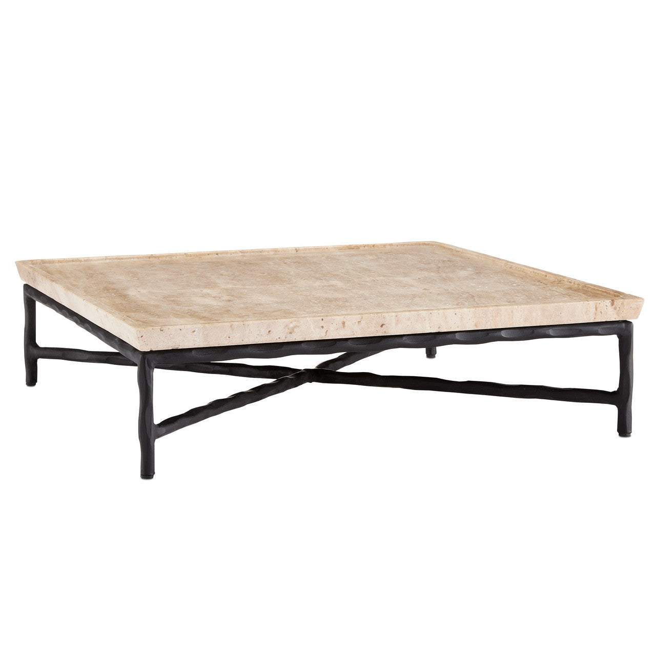 Currey & Co. Boyles Travertine Large Tray 1200-0595