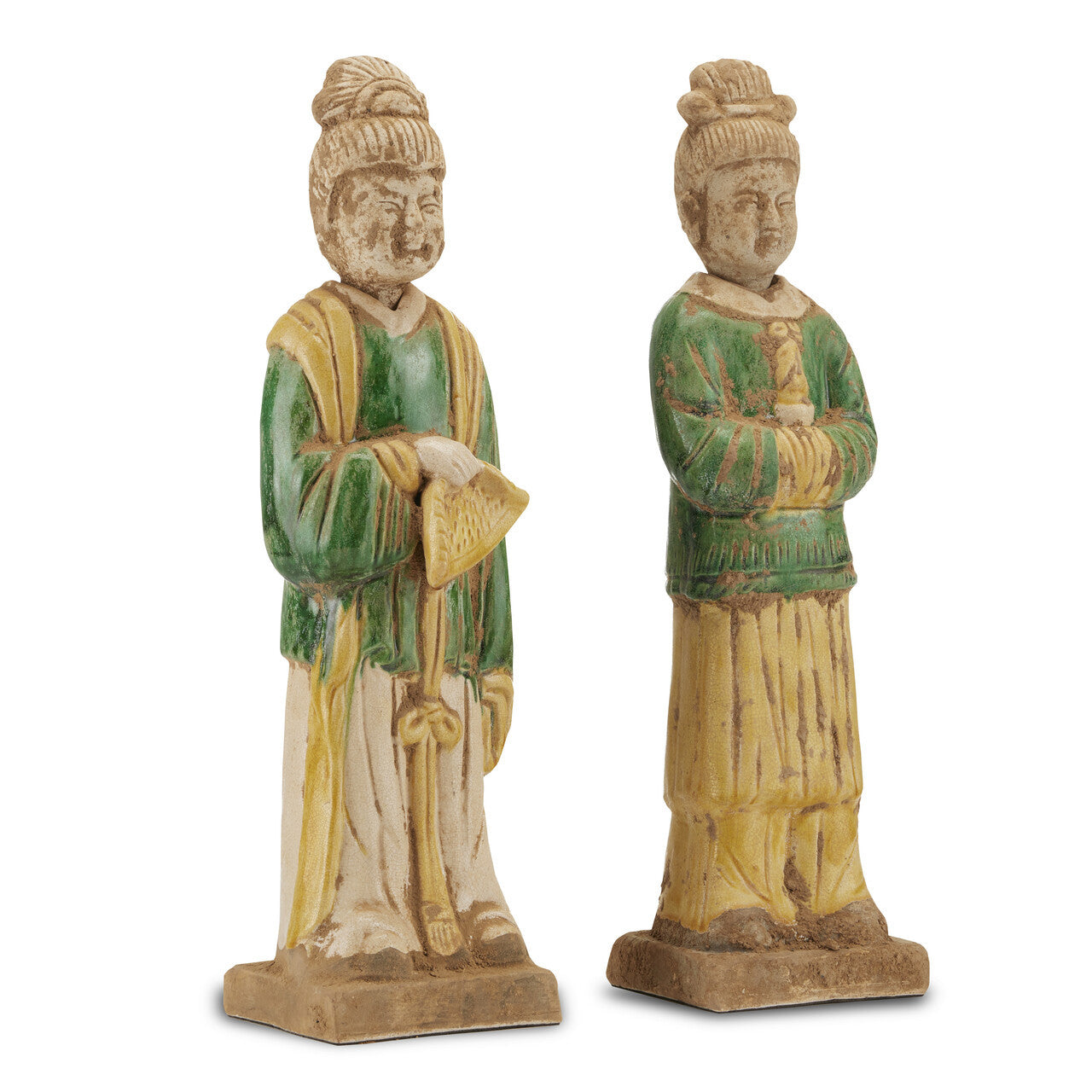 Currey & Co. Tang Dynasty Palace Servants Set of 2 1200-0597