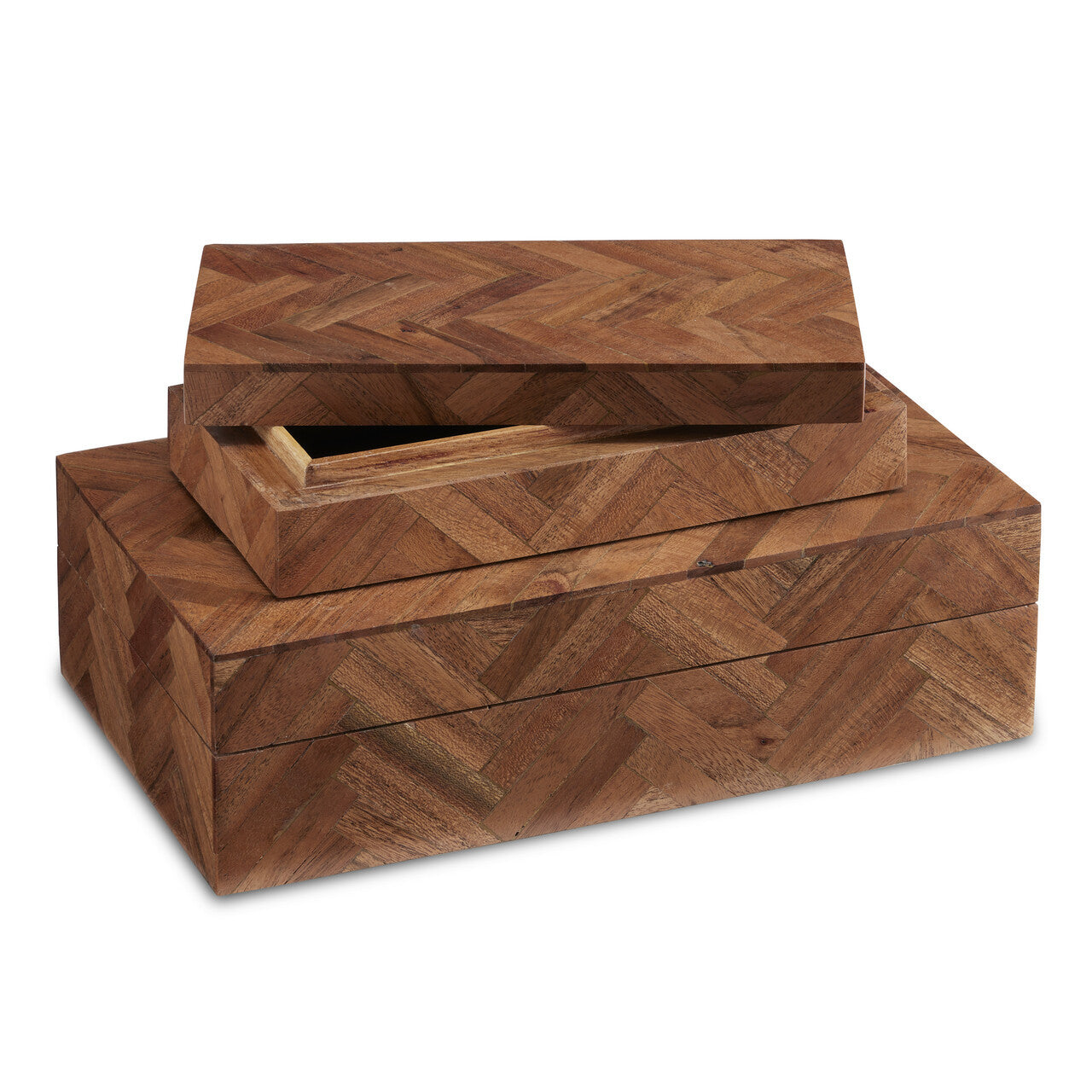 Currey & Co. Alfeo Wood Box Set of 2 1200-0643