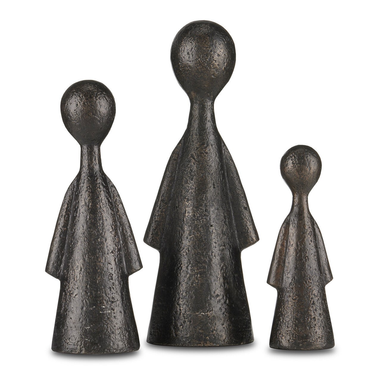 Currey & Co. Ganav Bronze Figure Set of 3 1200-0644