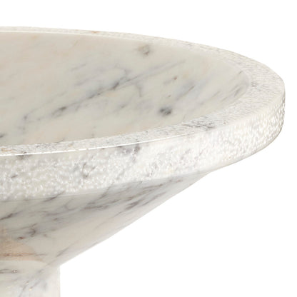 Currey & Co. Vincent White Marble Bowl 1200-0658