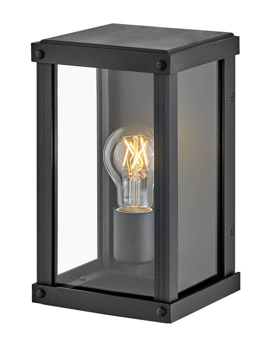 Hinkley Lighting Beckham Extra Small Wall Mount Lantern in Museum Black 12190MB