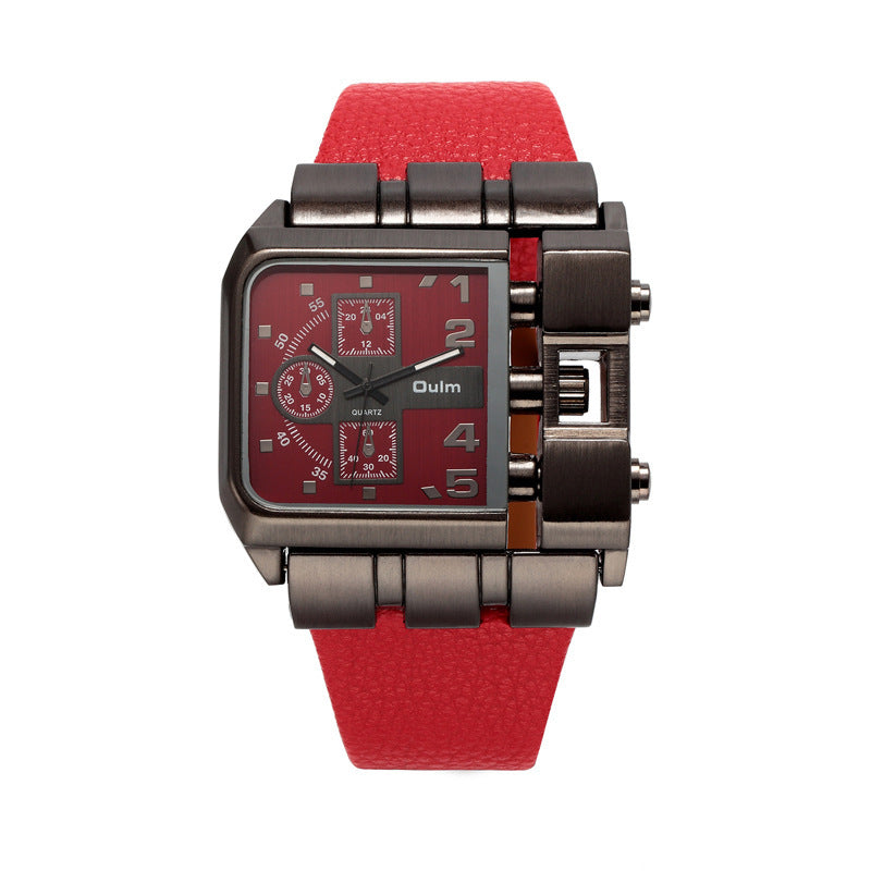 Qulm Casual single movement quartz mens's watch