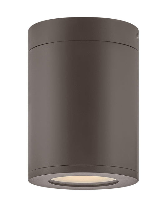 Hinkley Lighting Silo Small Flush Mount Architectural Bronze LED Bulb(s) Included 13592AZ-LL