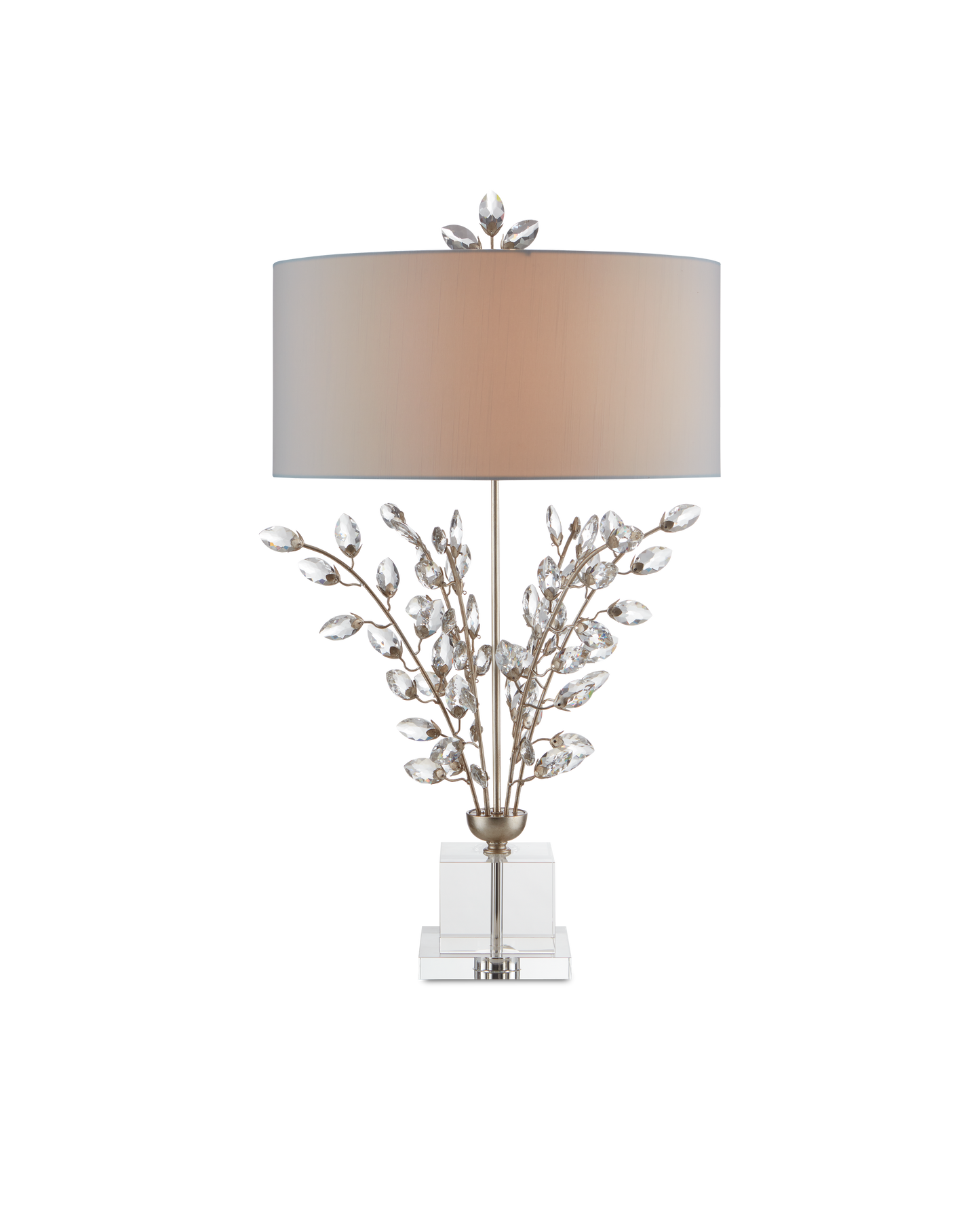 Currey & Co. Forget-Me-Not Silver Table Lamp 6000-0727