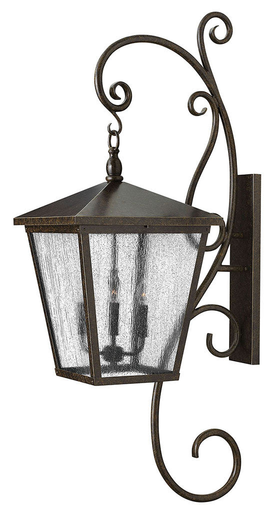 Hinkley Lighting Trellis Extra Large Wall Mount Lantern with Scroll Regency Bronze 1439RB