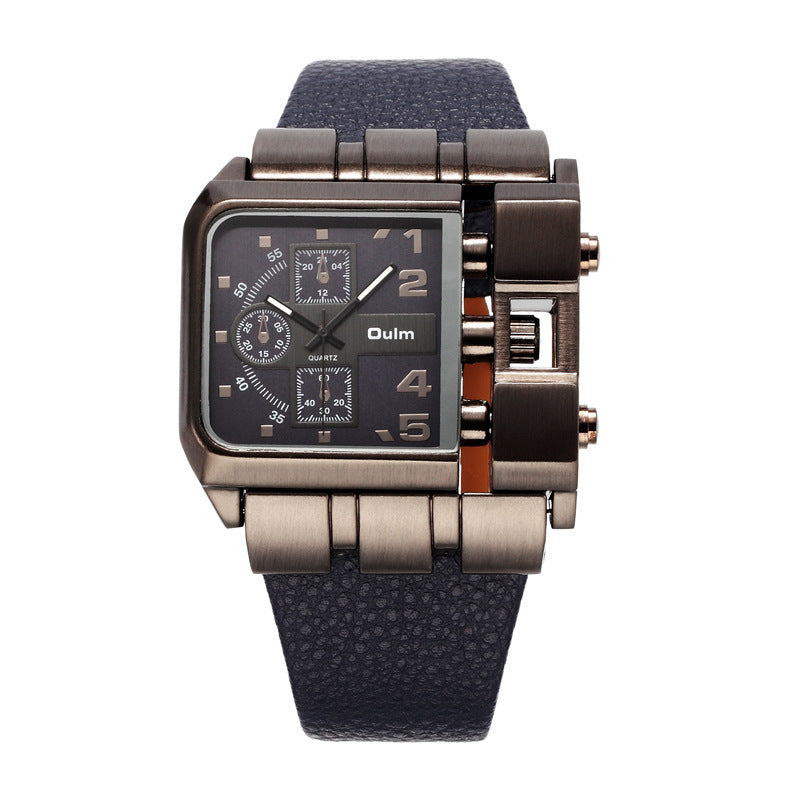 Qulm Casual single movement quartz mens's watch