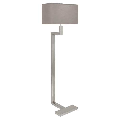 Robert Abbey  Doughnut Floor Lamp in Antique Silver 147G