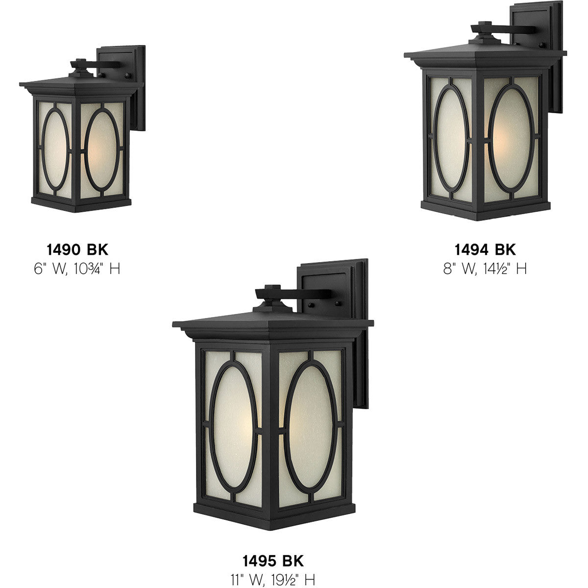 Hinkley Lighting Randolph Small Wall Mount Lantern Black 1490BK