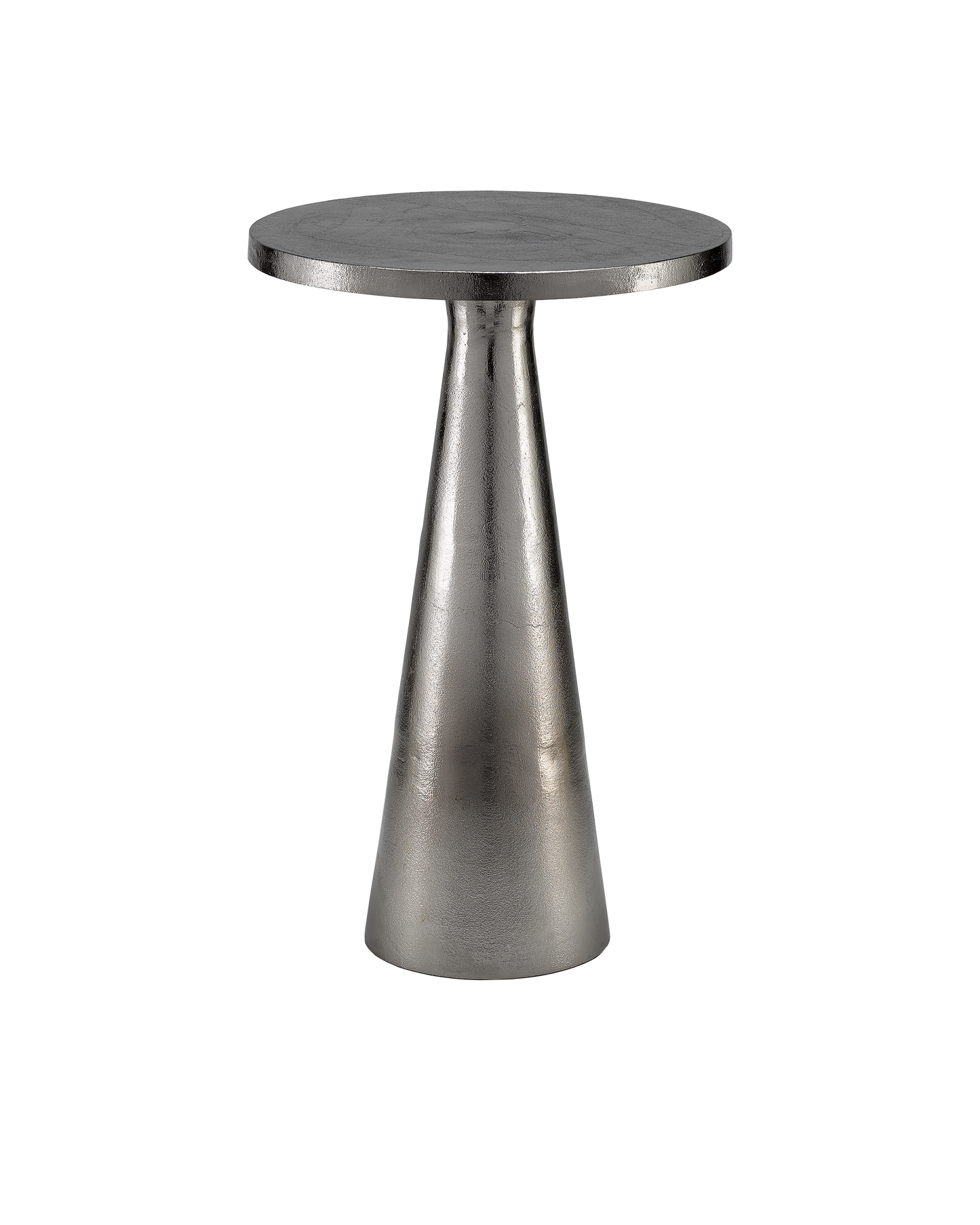 Currey & Co. Tondo Nickel Accent Table 4000-0105