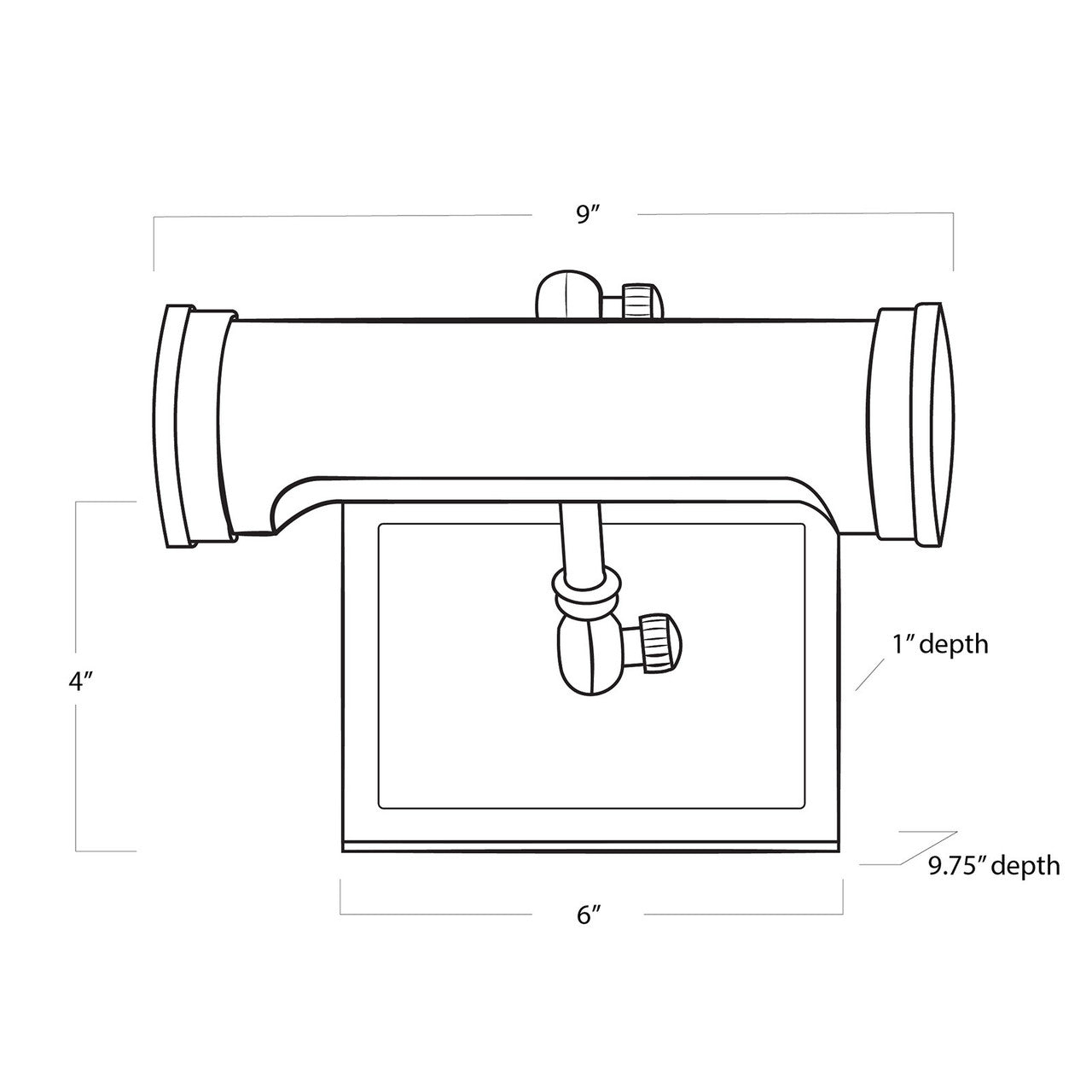 Regina Andrew Tate Picture Light Small in Polished Nickel 15-1176PN